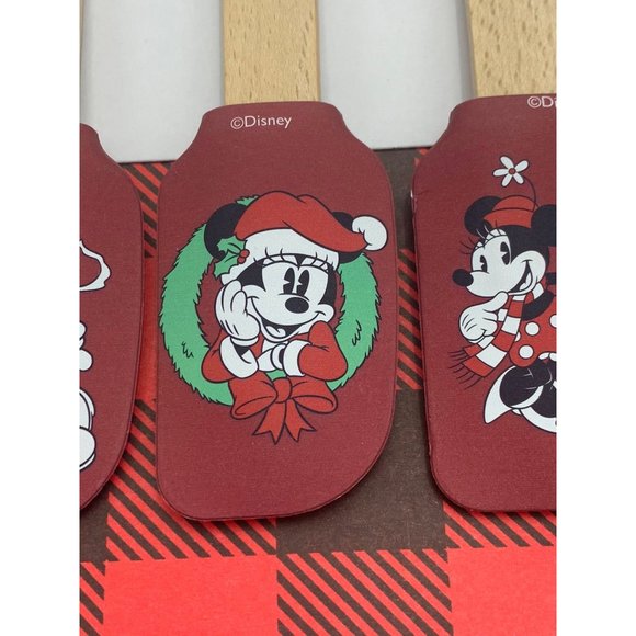 Disney Mickey & Minnie Mouse Christmas 4 Pack Mini Spatula Set - Picture 6 of 9